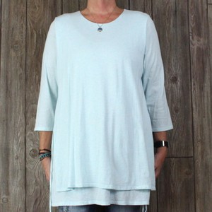 Pure J Jill Xl Size Blouse Light Blue Layered Side Tie Tunic Top