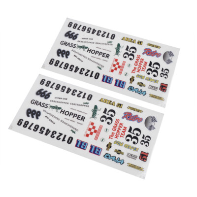 RC Sticker Decal Set for Tamiya Grasshopper 1/10 RC Buggy Off Road Car Upgrades