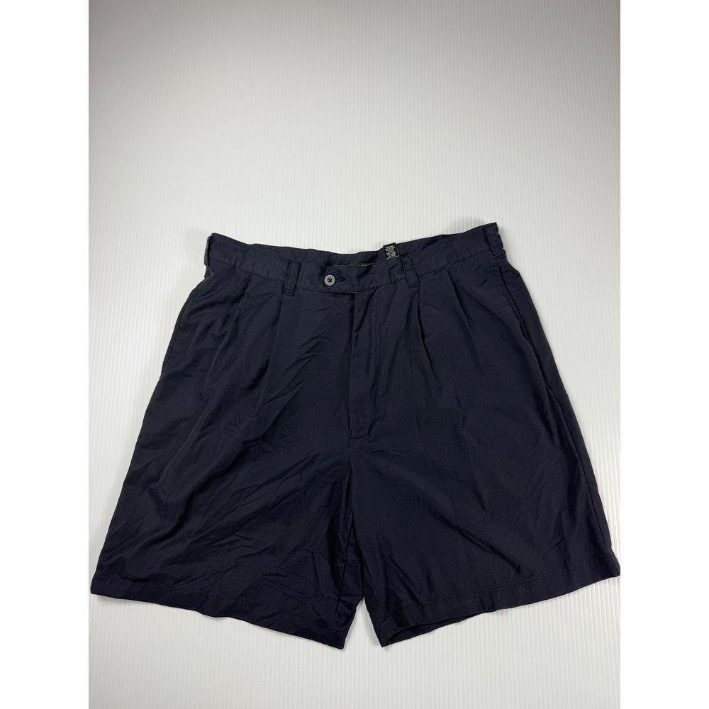 navy dress shorts mens Men's Navy Cotton Stretch Flat Front Shorts