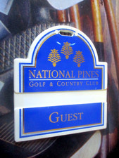 vtg - PGA Golf Bag Tag - NATIONAL PINES GOLF  COUNTRY CLUB cc - Ontario Canada