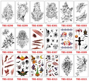 8 Sheets Temporary Tattoos Body Arm Tattoo Sticker Half Sleeve Fake Waterproof 