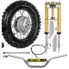 Front Forks Triple Shock + 2.50-10 Wheel Kit 7/8" Handlebar for CRF50 XR50 SSR70