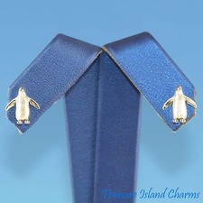 Penguin 925 Sterling Silver Stud Post Earrings Hypo-Allergenic Posts MADE IN USA