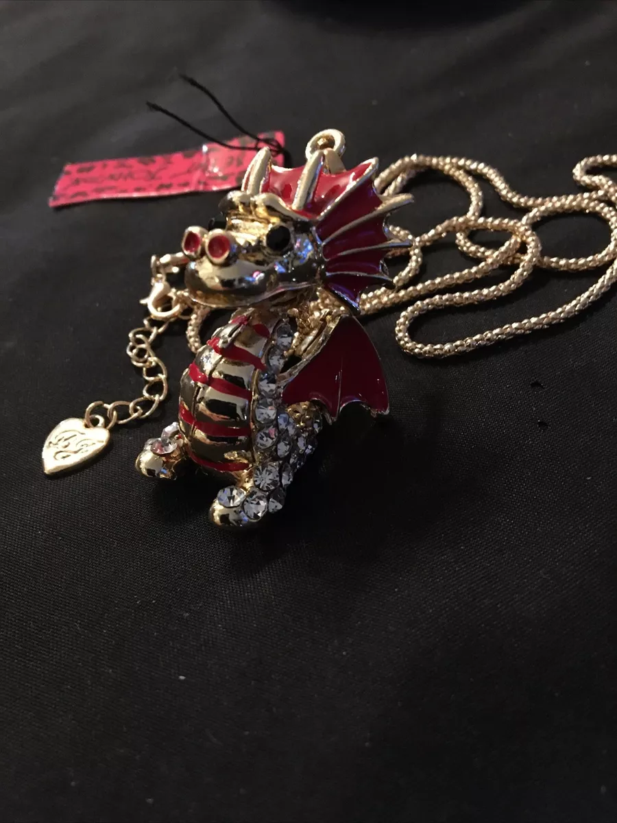 Betsey johnson cheap dragon necklace