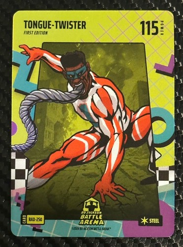 2024 Bo Jackson Battle Arena TONGUE-TWISTER TUA Battlefoil 80\'s Rad