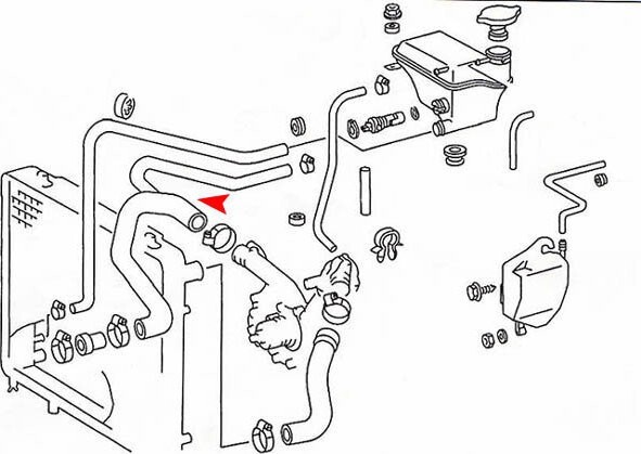 URO Radiator Coolant Hose Lower For 1986-1993 Mercedes-Benz 300E | eBay