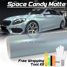 Space Candy Matte Gray Teal Metallic Car Sticker Decal Vinyl Wrap Sheet Film DIY