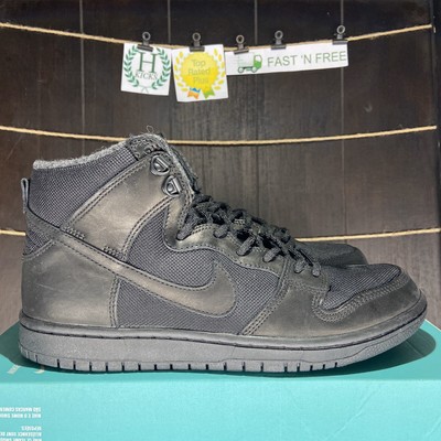 Nike SB Dunk Hi Pro Bota Zapatillas de skateboard - Hombre Negro/Antracita/Negro Estilo: 923110 
