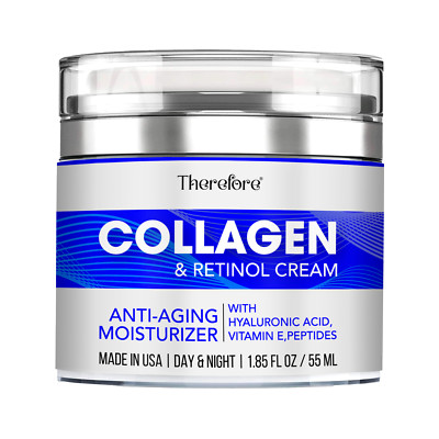 Anti Aging Retinol Collagen Cream   Smooth Wrinkles & Hydrate Skin Day & Night