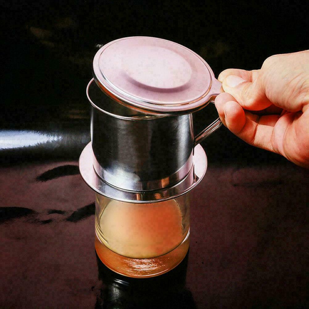 Steel Vietnamese Coffee Drip Press Single For Office L0Z0 Maker 🌞US
