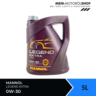 Mannol Legend Extra 0W-30 Peugeot Opel MB 229.61 ACEA C3 5 Liter
