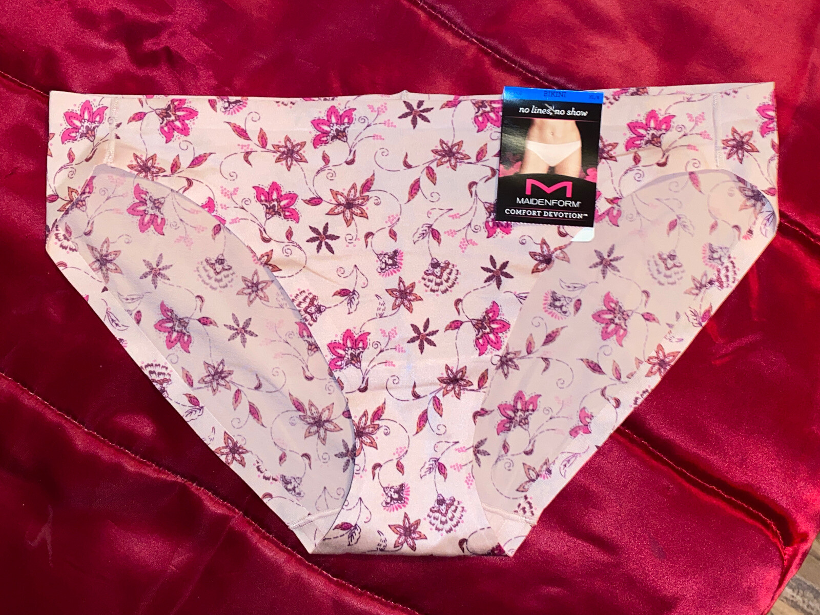 Maidenform Comfort Devotion 8 Nylon Bikini Panties Un… Gem