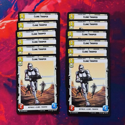 12x Clone Trooper Token Star Wars Unlimited Twilight Of The Republic ...