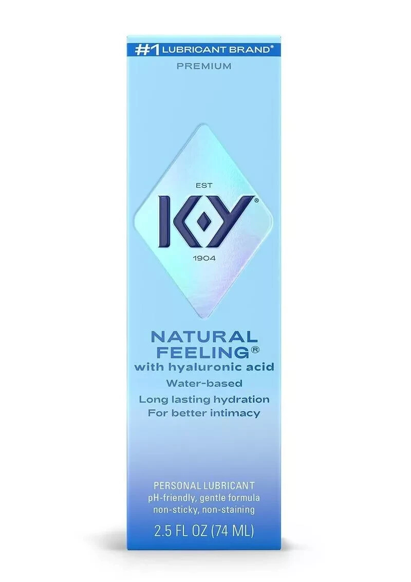 K-Y Lubricant KY NATURAL FEELING W/ HYALURONIC 2.5 FL OZ (2PK) | eBay