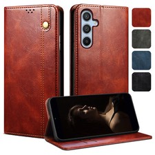 Leather Wallet Phone Case For Samsung S25 Ultra S24 S23 A16 A36 A56 A23 A35 A26