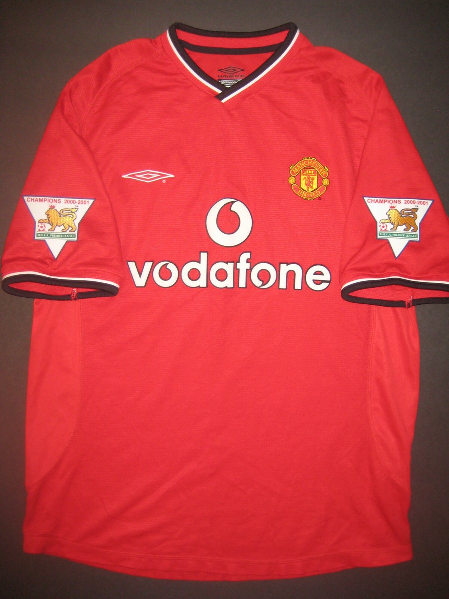 2000-2002 Umbro Manchester United Andy Cole Jersey Shirt Kit