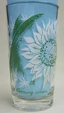 Night-blooming cereus cactus Peanut Butter Glass Glasses Drinking  Mauzy 74-6