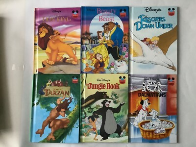 Disney : 6 x Disney s Wonderful World of Reading,  Book Bundle / Job Lot (1990s)