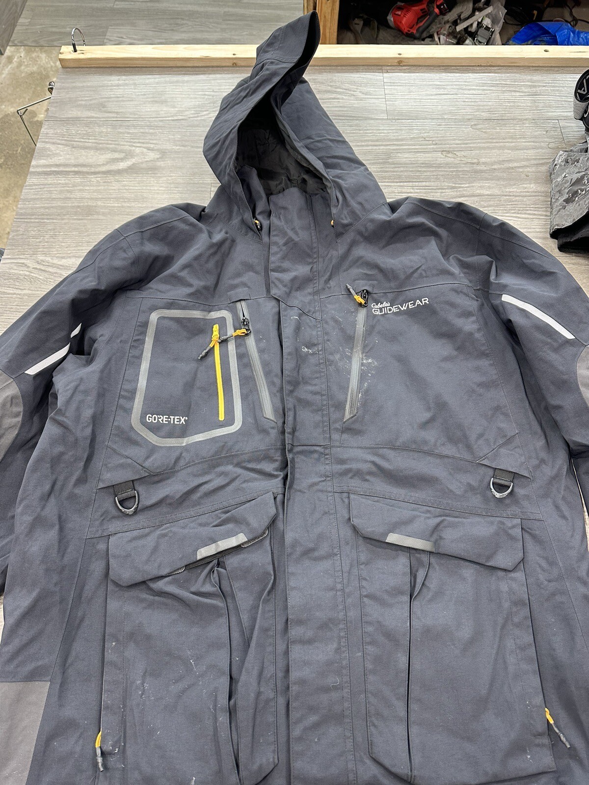 Cabelas Guidewear Mens Sz 2XL Black Xtreme PARKA Guidewear Fishing