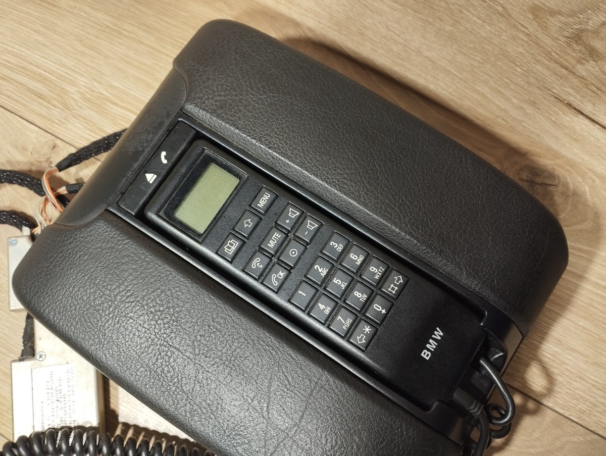 BMW E39 5-Series BLACK Phone Armrest Center Console RARE Original