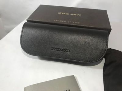 Giorgio Armani Brown Sunglasses Eyeglass Soft Case Glasses Pouch