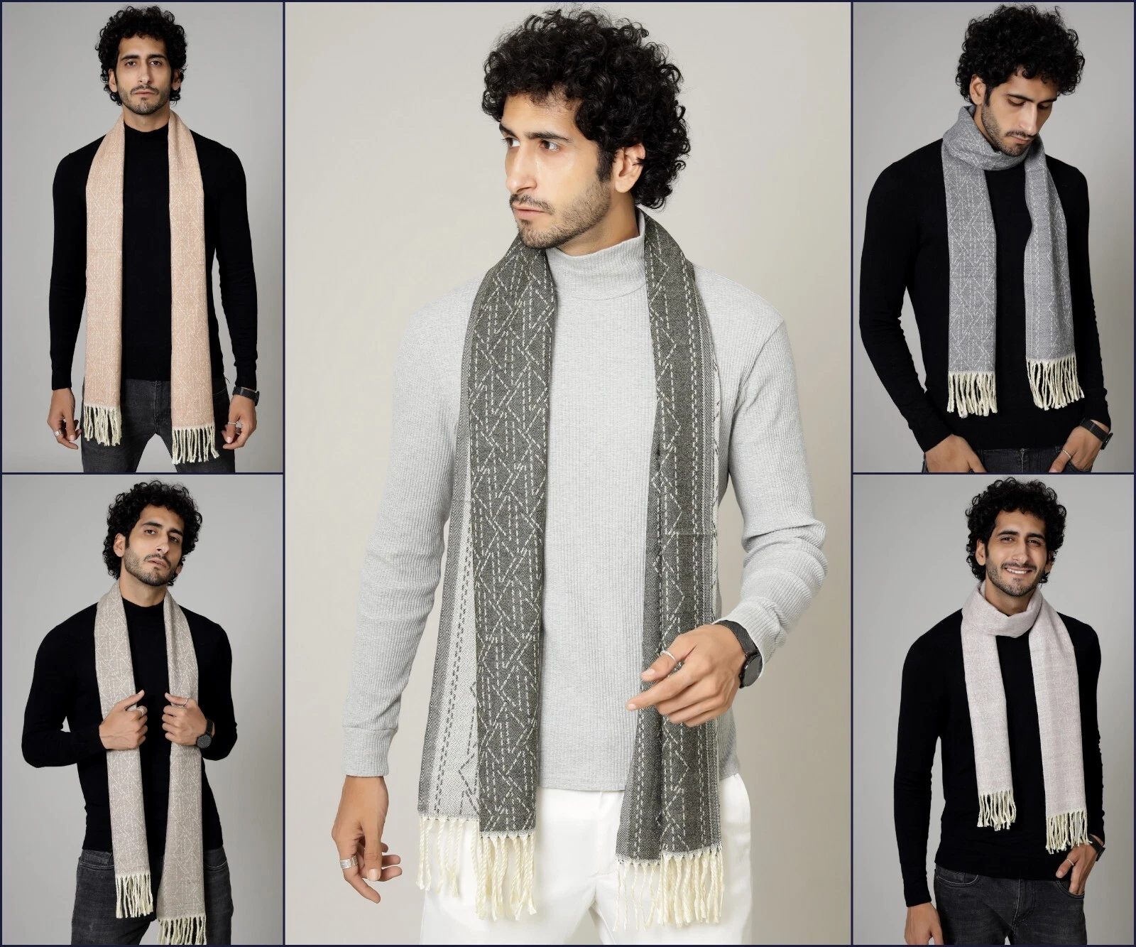 Mens Womens Winter Warm India Made 100% CASHMERE Scarf Scarves Plaid Wool
Opens in a new window or t