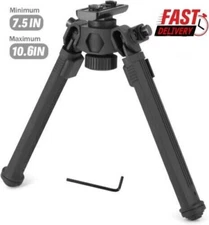 7.5-10.6" M-lok Rifle Bipod Tactical Adjustable Bipod Mount Rail Mount Aluminum