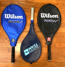 Lot of 3 Tennis Racquets - 2 Wilson and 1 Golden Team