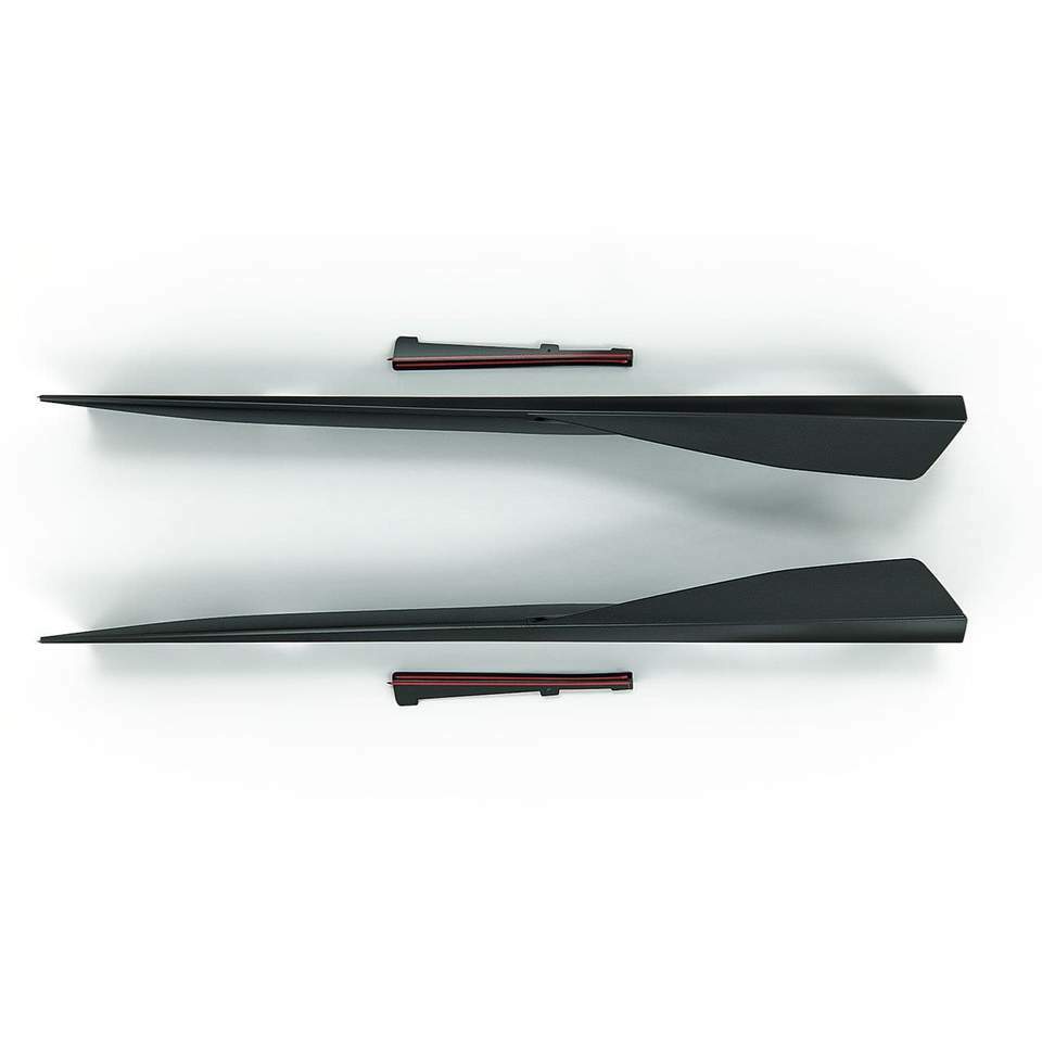 5VM Style Side Lower Rockers Carbon Flash Black Finish For C8 Corvette ...