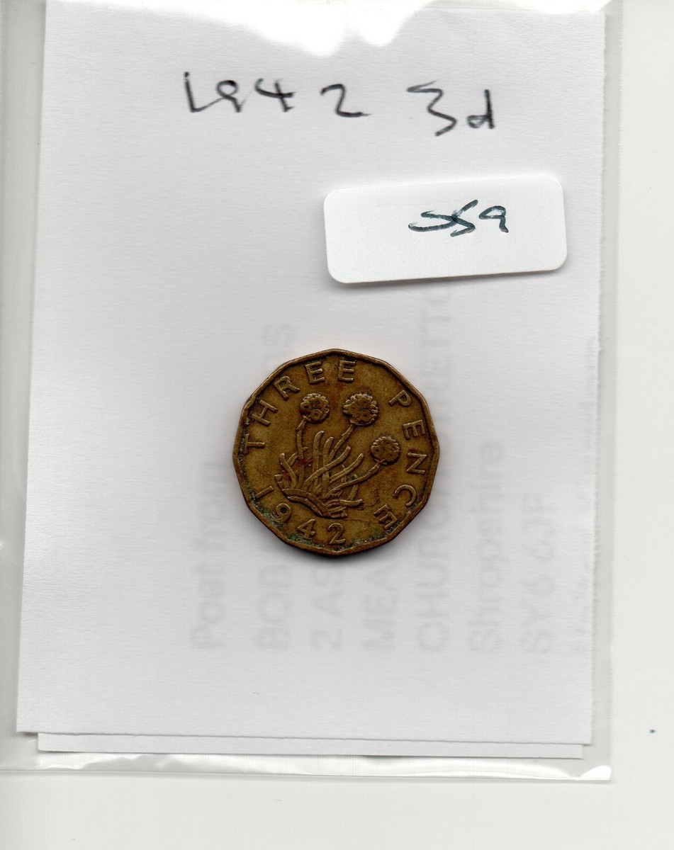 GB - Coin (C059) George V1 - 1942 - three pence | eBay UK