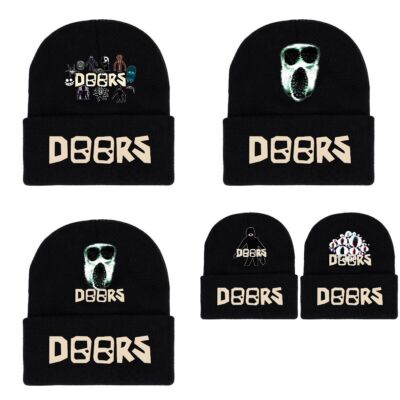Roblox Acw Beanie Doors Roblox Knitted Hat Winter Warm Black