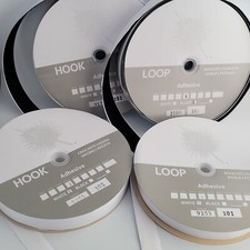 Image of Hook And Loop Tape Stick On Self Adhesive White Black 20mm 25mm 50mm