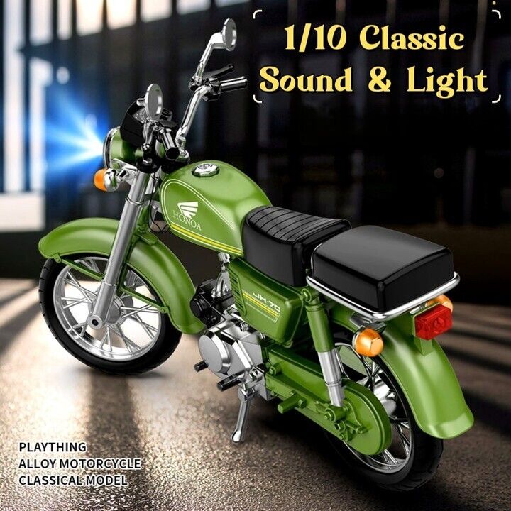 1/10 Vintage Honda JH-70 Motorcycle Model Diecast Bike Toy 1/10 Vintage Honda JH-70 Motorcycle Model Diecast Bike Toy