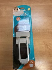 Safety 1st Cabinet Slide Locks, 2 PACK - NEW, White, Plastic - Ships Free