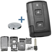Funk Fernbedienung GehäUse Smartkey Auto SchlüSsel Not Rohling TOY43 + Batterie