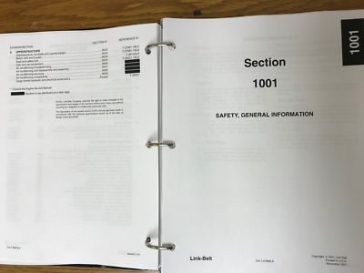 LINK BELT 160 LX CRAWLER EXCAVATOR SERVICE SHOP REPAIR WORKSHOP MANUAL W/Engine