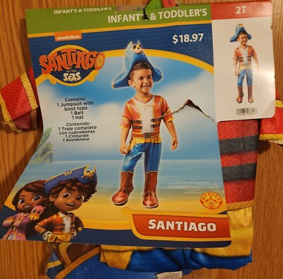 2T Santiago Of The Seas Pirate Halloween Costume Hat Toddler NWT