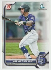 2022 Bowman Prospects #BP-46 Warming Bernabel Baseball Card Colorado Rockies