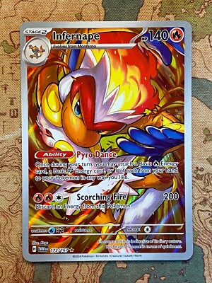 Pokemon Card TCG - Infernape 173/167 Illustration Rare Twilight Masquerade  NM | eBay