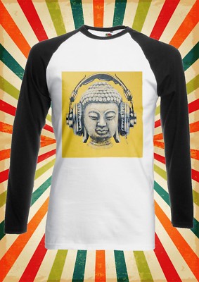 Baseball-T-Shirt Banksy DJ Buddha Musik Kunst Männer Frauen langärmelig 1783