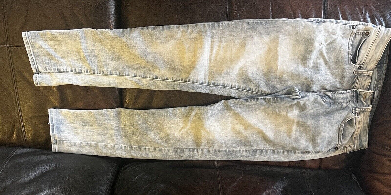 4 PAIR American Eagle & Hollister jeans 31/32 Dis… - image 2