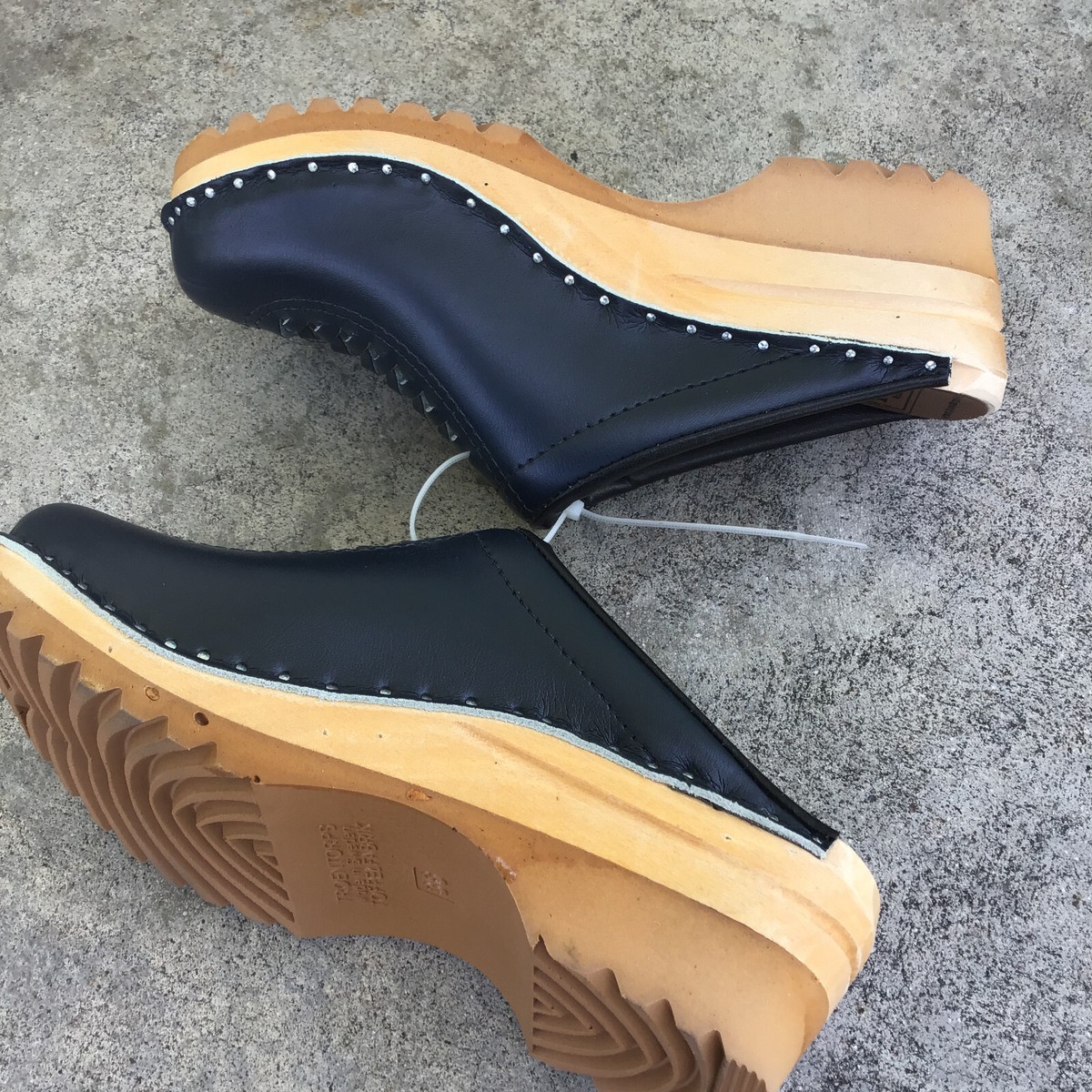 Swedish Clogs Troentorp Wright Black Size US Womens 6 / EU 36