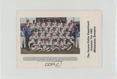 1983 Police Verona Milwaukee Brewers Team 12hh