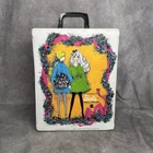 Vintage 1968 MOD BARBIE WHITE CARRYING CASE - Double Doll Case with Drawers