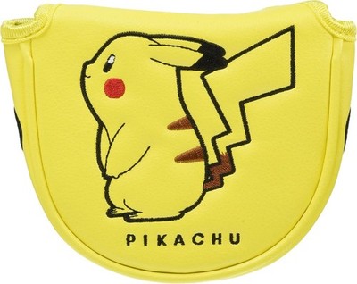 Kasco Pikachu Pokemon Golf Putter Head Cover (Mallet Type) From Japan
