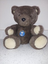 Vtg Dakin Teddy Bear Jointed Brown Fur 15in Tall Plush 1986 Plastic Dakin Tag