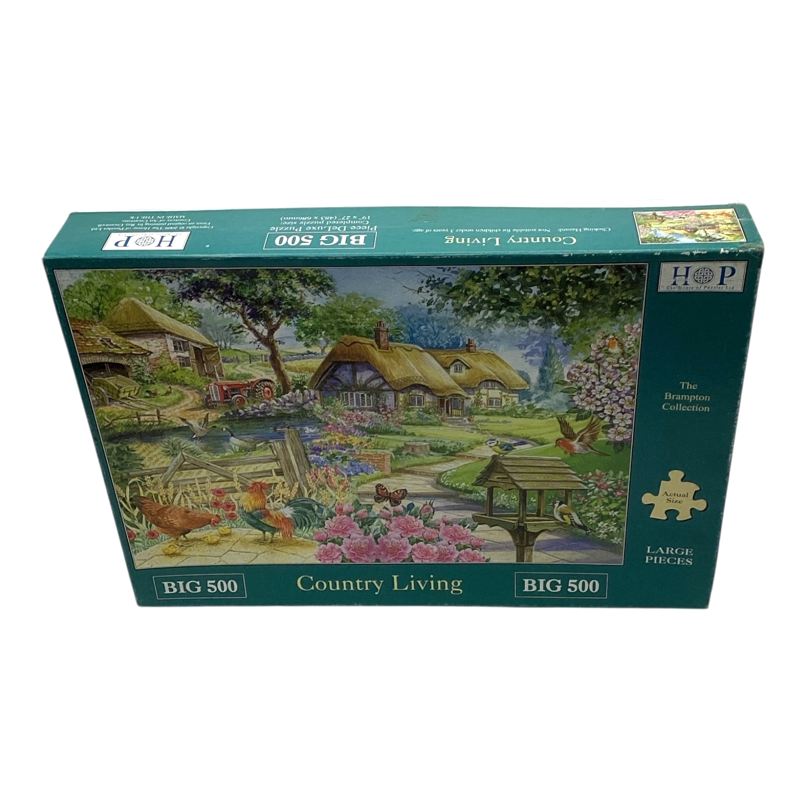 Hop House Of Puzzles Country Living 500 Big Pieces Jigsaw Puzzle Used Complete
