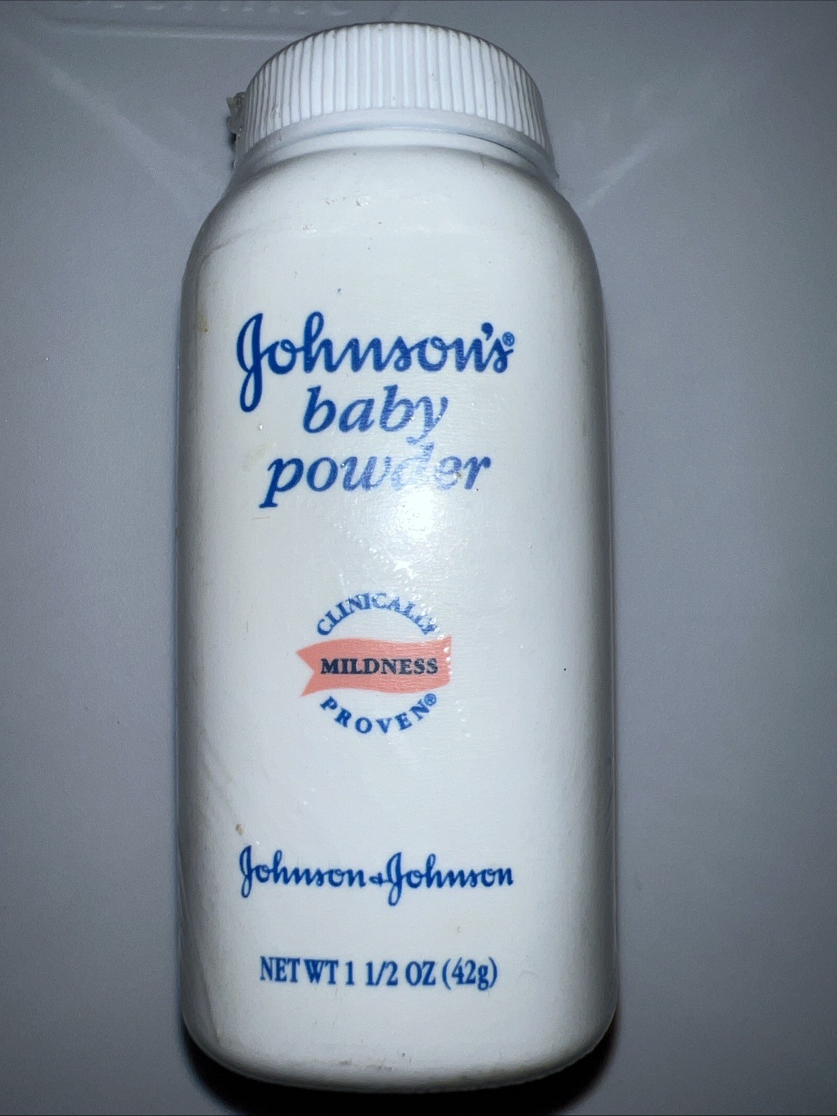 Vtg Johnson’s Baby Powder Mild Pink Label 1.5oz Travel Size 1980’s/90’s ? SEALED