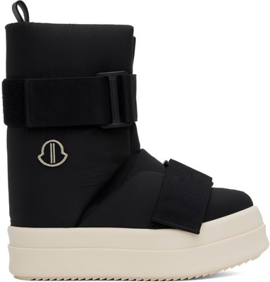 Moncler + Rick Owens Black Low Splint Boots 9 men (IT 42)