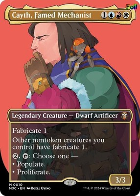 Foil Cayth, Famed Mechanist (Borderless) - 10 - NM - Commander: Modern Horizo...